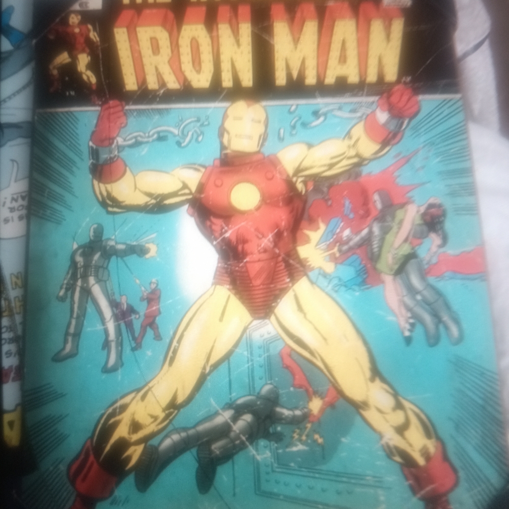 Dynamic Red and Yellow Iron Man Armor Art